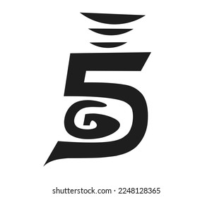5g icon symbol sign vector