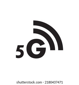 5g icon template vector logo illustration