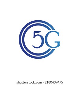 5g icon template vector logo illustration