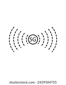 5G icon, vector best flat icon.