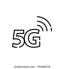 5G Icon, Vector Illustration