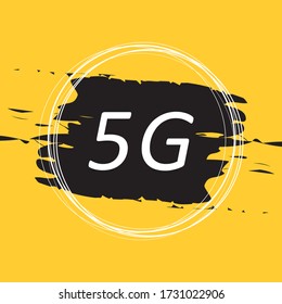Ilustración Del Vector De Iconos 5G Eps10
