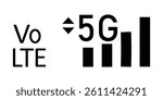 5G icon vector illustration. 5g network status. Signal reception bar icon. Network wireless technology icons. 