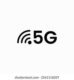 5G Icon, vector, sign and symbol for internet and electronic devices fully editable vector template