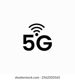 5G Icon, vector, sign and symbol for internet and electronic devices fully editable vector template