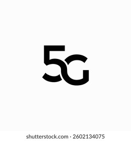 5G Icon, vector, sign and symbol for internet and electronic devices fully editable vector template