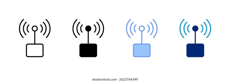 5G Industrial Network Icon Set Multiple Style Collection