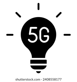 5G Ilustración vectorial de línea de icono de innovación
