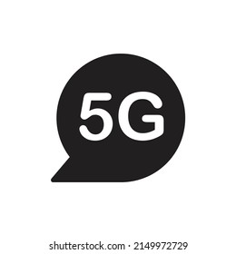 Diseño de iconos de comunicación de Internet 5G. ilustración vectorial