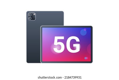 5G internet connection speed futuristic concept and online wireless system connection technology flat vector illustration.