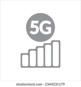 5g internet icon vector illustration symbol