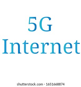 Vector de icono de Internet 5G, red de Internet 5g