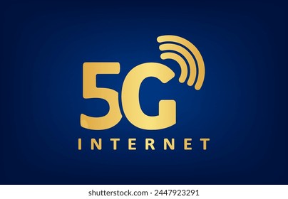 5G Internet logo. Vector design.
