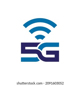 5G internet network vector can be use for icon, sign, logo and etc