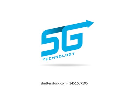 5G Internet Network Vector Logo