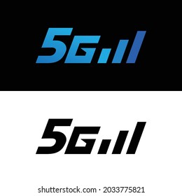 5G Internet Speed Logo Icon.