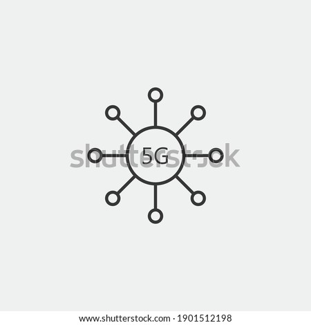 5G internet vector icon network
