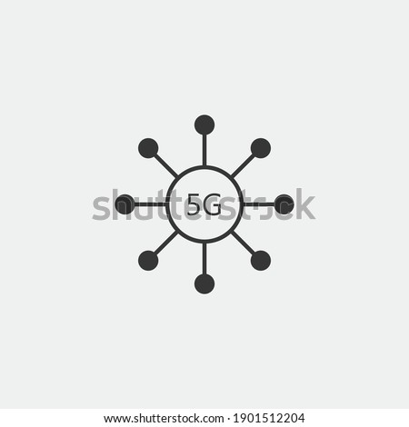 5G internet vector icon network