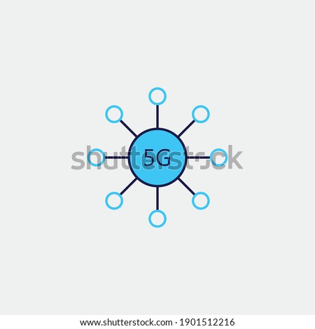 5G internet vector icon network