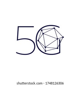 5g logo sign vector template