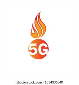 5g logo sign vector template
Vector technology icon network sign 5G