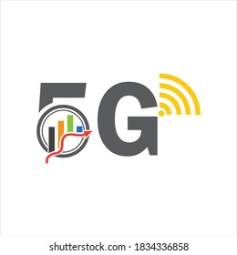 5g logo sign vector template
Vector technology icon network sign 5G