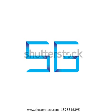 5g logo sign vector template. Isolated background