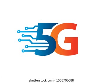 5G logo symbol or icon template