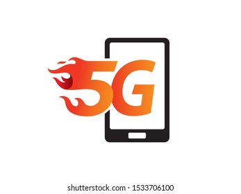 5G logo symbol or icon template