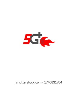 5G LTE Logo Icon Illustration