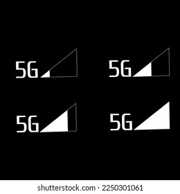 5G Mobile Network signal bar icon illustration vector file with different level of range low to high icon set package
Networks, Wireless, and IoT