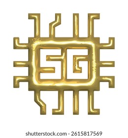 5G network golden 3d icon, 3d, golden, true,network, mobile network