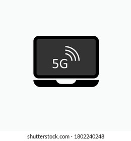 5G-Netzwerksymbol . Symbol der Internetverbindung - Vektorgrafik.