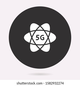 5g network icon. Vector illustration isolated. Simple pictogram for graphic and web design.
