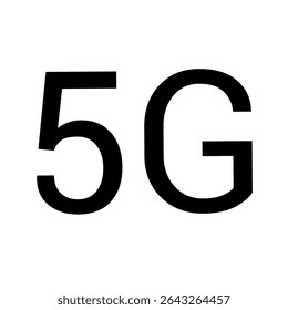 5G-Netzwerksymbol. Vektorgrafik des 5G-Netzes. 5G-Signal-Netzwerksymbol