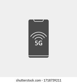 5G network signal vector icon sign symbol