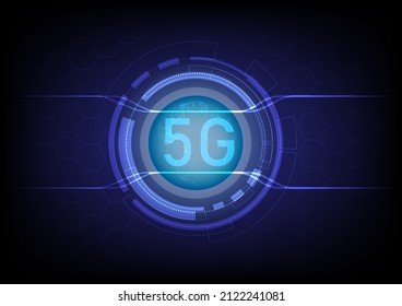 tecnología de red 5G, conexión de red global tecnología de innovación futura, sistemas inalámbricos de red 5G e Internet de cosas o IOT. ilustración vectorial.