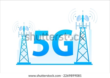 5g network technology. Internet systems telecommunication service