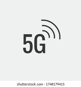 5g network vector icon internet speed technology