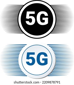 Gráfico de ilustración de vectores de red 5G