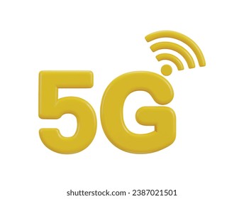  5g network with wifi wireless network icon
