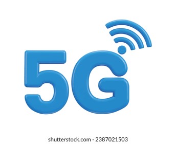  5g network with wifi wireless network icon