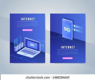 5G network wireless internet Wi-fi connection and internet of things with modern city skyline. Smart city and communication network concept. High speed, broadband telecommunication. vector design.