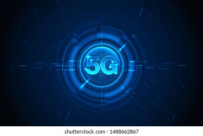 5G network wireless internet Wi-fi connection. Smart city and communication network concept. High speed, broadband telecommunication. vector design.