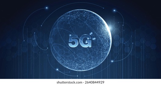 5G network wireless internet Wi-fi connection and internet of things with modern city skyline. Smart city and communication network concept. High speed, broadband telecommunication. vector design.