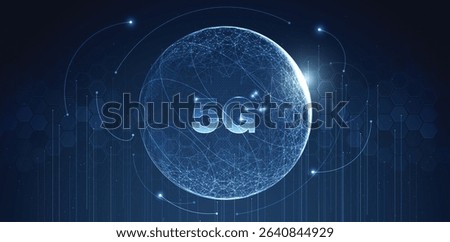5G network wireless internet Wi-fi connection and internet of things with modern city skyline. Smart city and communication network concept. High speed, broadband telecommunication. vector design.
