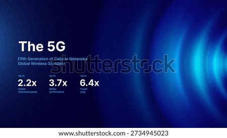 5G Network Wireless Internet Wi-Fi Connection and Internet of Things. Telecom Communication Network Concept. High Speed Broadband Telecommunication Signal. Vector Illustration.