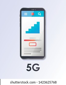 5G network wireless mobile internet . Good signal transmission. Innovation technology. Hight speed wi fi. Material Design UI/UX and GUI Screens. Mobile apps kit template. User interface display. 