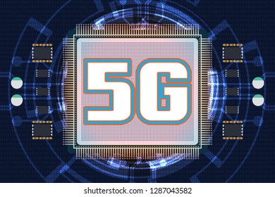 5G new wireless internet connection Vector abstract background. Global network high speed network