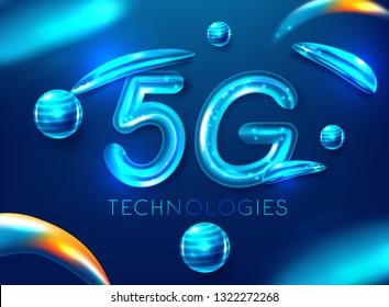 5G new wireless internet wifi connection. Global network high speed innovation connection data rate technology vector illustration